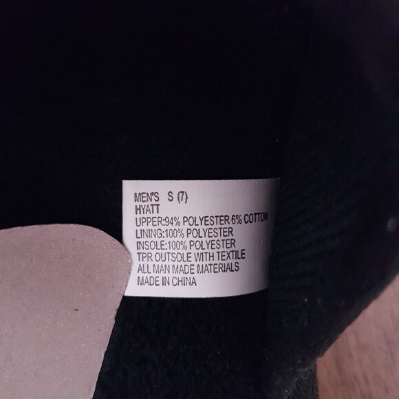 GoldToe Men's Memory Foam Open-Toe Indoor/Outdoor Black/Dark Gray Slippers, S - Picture 11 of 12